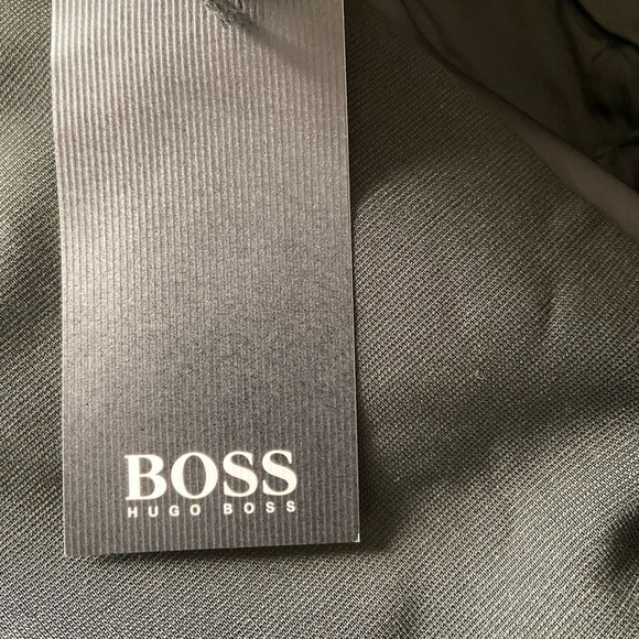 Men! NWT Hugo Boss Einstein Omega Wool Blazer Sports Coat Jacket Dark size 44T - Picture 4 of 8